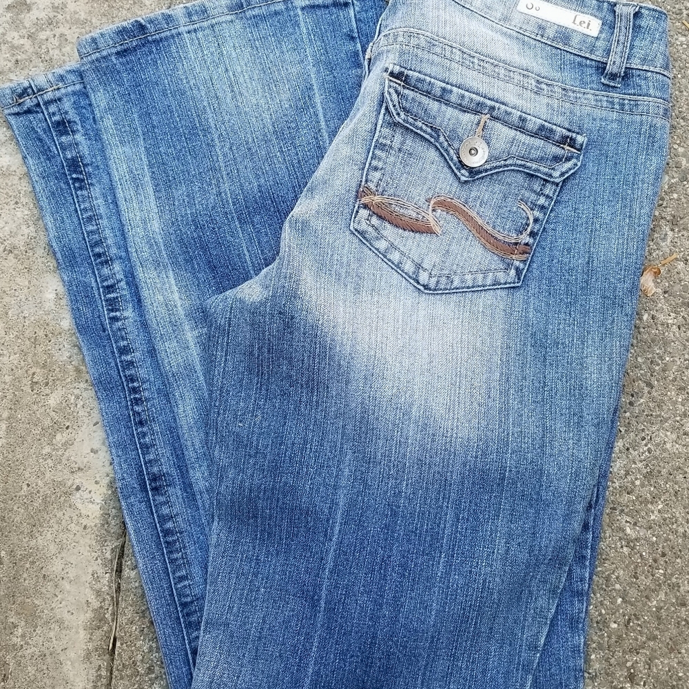 L.e.i. Jeans Ashley Trouble Boat Size 11 Junior
